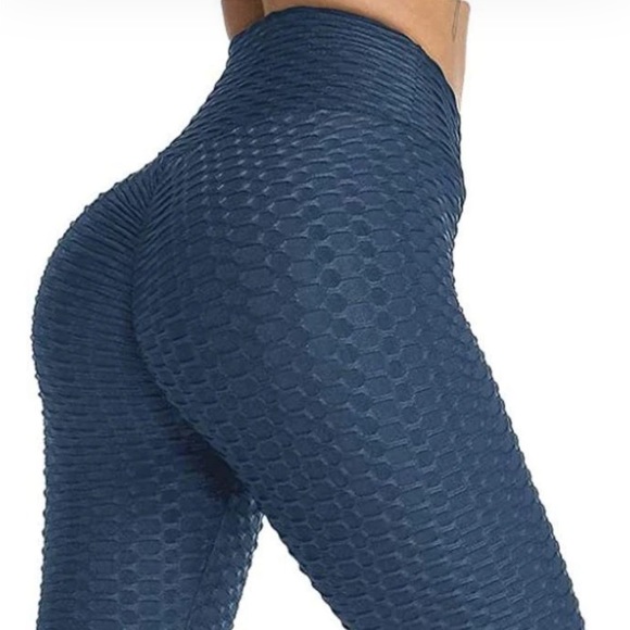 Pants - NAVY Textured Scrunch Butt Leggings TikTok